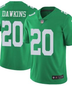 Philadelphia Eagles #20 Brian Dawkins Green Stitched NFL Limited Rush Jersey