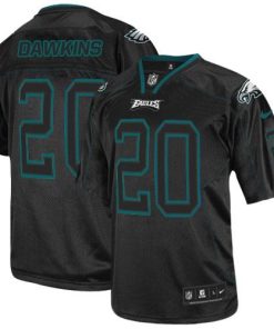 Philadelphia Eagles #20 Brian Dawkins Lights Out Black Stitched NFL Elite Jersey