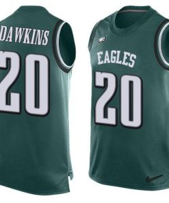 Philadelphia Eagles #20 Brian Dawkins Midnight Green Team Color Stitched NFL Limited Tank Top Jersey