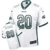 Philadelphia Eagles #20 Brian Dawkins White Stitched NFL Elite Drift Fashion Jersey