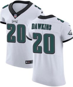 Philadelphia Eagles #20 Brian Dawkins White Stitched NFL Vapor Untouchable Elite Jersey