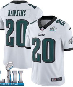 Philadelphia Eagles #20 Brian Dawkins White Super Bowl LII Stitched NFL Vapor Untouchable Limited Jersey