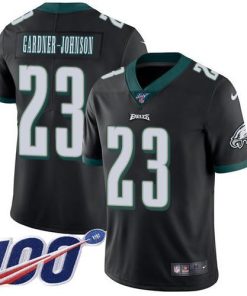 Philadelphia Eagles #23 C.J. Gardner-Johnson Black Alternate Stitched NFL 100th Season Vapor Untouchable Limited Jersey