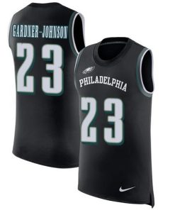 Philadelphia Eagles #23 C.J. Gardner-Johnson Black Alternate Stitched NFL Limited Rush Tank Top Jersey