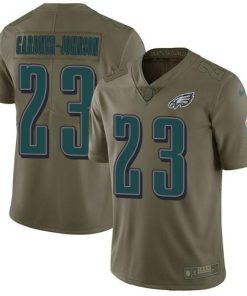 Philadelphia Eagles #23 C.J. Gardner-Johnson Olive Stitched NFL Limited 2017 Salute To Service Jersey