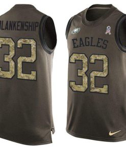 Philadelphia Eagles #32 Reed Blankenship Green Stitched NFL Limited Salute To Service Tank Top Jersey