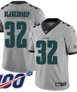Philadelphia Eagles #32 Reed Blankenship Silver Stitched NFL Limited Inverted Legend 100th Season Jersey