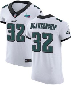 Philadelphia Eagles #32 Reed Blankenship White Super Bowl LVII Patch Stitched NFL New Elite Jersey