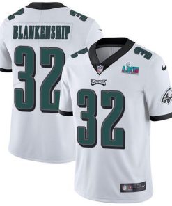 Philadelphia Eagles #32 Reed Blankenship White Super Bowl LVII Patch Stitched NFL Vapor Untouchable Limited Jersey