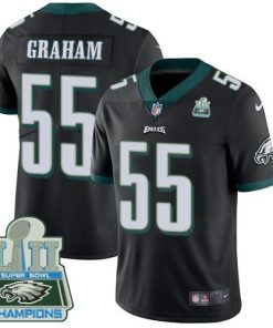 Philadelphia Eagles #55 Brandon Graham Black Alternate Super Bowl LII Champions Stitched NFL Vapor Untouchable Limited Jersey