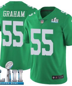 Philadelphia Eagles #55 Brandon Graham Green Super Bowl LII Stitched NFL Limited Rush Jersey