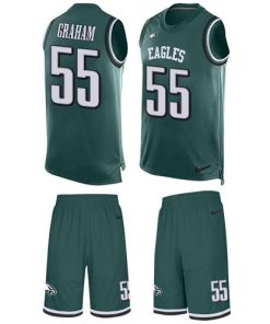 Philadelphia Eagles #55 Brandon Graham Midnight Green Team Color Stitched NFL Limited Tank Top Suit Jersey