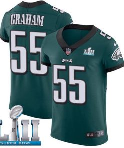 Philadelphia Eagles #55 Brandon Graham Midnight Green Team Color Super Bowl LII Stitched NFL Vapor Untouchable Elite Jersey