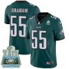 Philadelphia Eagles #55 Brandon Graham Midnight Green Team Color Super Bowl LII Champions Stitched NFL Vapor Untouchable Limited Jersey