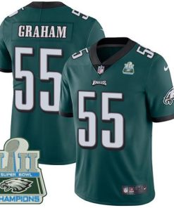 Philadelphia Eagles #55 Brandon Graham Midnight Green Team Color Super Bowl LII Champions Stitched NFL Vapor Untouchable Limited Jersey