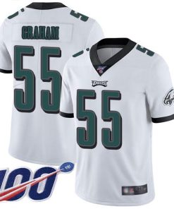 Philadelphia Eagles #55 Brandon Graham White Stitched NFL 100th Season Vapor Limited Jersey