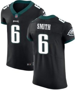 Philadelphia Eagles #6 DeVonta Smith Black Alternate Stitched NFL New Elite Jersey