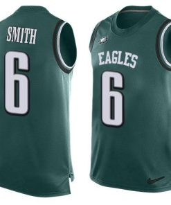 Philadelphia Eagles #6 DeVonta Smith Green Team Color Stitched NFL Limited Tank Top Jersey