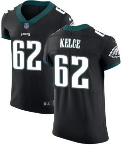 Philadelphia Eagles #62 Jason Kelce Black Alternate Stitched NFL Vapor Untouchable Elite Jersey