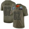 Philadelphia Eagles #62 Jason Kelce Camo Super Bowl LVII Patch Stitched NFL Limited 2019 Salute To Service Jersey