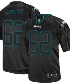 Philadelphia Eagles #62 Jason Kelce Lights Out Black Stitched NFL Elite Jersey