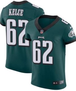 Philadelphia Eagles #62 Jason Kelce Midnight Green Team Color Stitched NFL Vapor Untouchable Elite Jersey