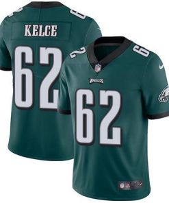 Philadelphia Eagles #62 Jason Kelce Midnight Green Team Color Stitched NFL Vapor Untouchable Limited Jersey