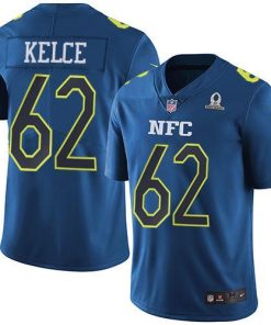 Philadelphia Eagles #62 Jason Kelce Navy Stitched NFL Limited NFC 2017 Pro Bowl Jersey