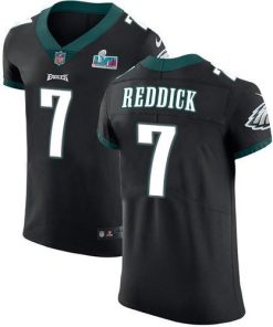 Philadelphia Eagles #7 Haason Reddick Black Alternate Super Bowl LVII Patch Stitched NFL New Elite Jersey