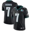 Philadelphia Eagles #7 Haason Reddick Black Alternate Super Bowl LVII Patch Stitched NFL Vapor Untouchable Limited Jersey