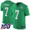 Philadelphia Eagles #7 Haason Reddick Green Super Bowl LVII Patch Stitched NFL Limited Rush 100th Season Jersey