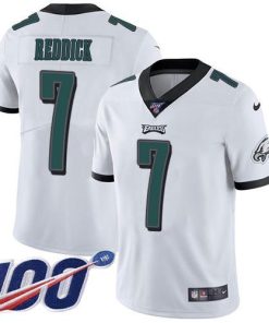 Philadelphia Eagles #7 Haason Reddick White Stitched NFL 100th Season Vapor Untouchable Limited Jersey