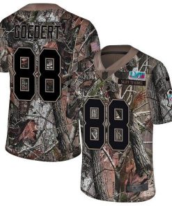 Philadelphia Eagles #88 Dallas Goedert Camo Super Bowl LVII Patch Stitched NFL Limited Rush Realtree Jersey