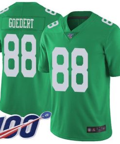 Philadelphia Eagles #88 Dallas Goedert Green Stitched NFL Limited Rush 100th Season Jersey