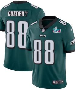 Philadelphia Eagles #88 Dallas Goedert Green Team Color Super Bowl LVII Patch Stitched NFL Vapor Untouchable Limited Jersey