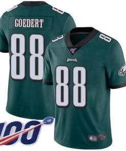 Philadelphia Eagles #88 Dallas Goedert Midnight Green Team Color Stitched NFL 100th Season Vapor Limited Jersey