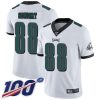Philadelphia Eagles #88 Dallas Goedert White Stitched NFL 100th Season Vapor Limited Jersey