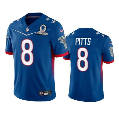 Nike Falcons #8 Kyle Pitts NFL 2022 NFC Pro Bowl Game Jersey Royal