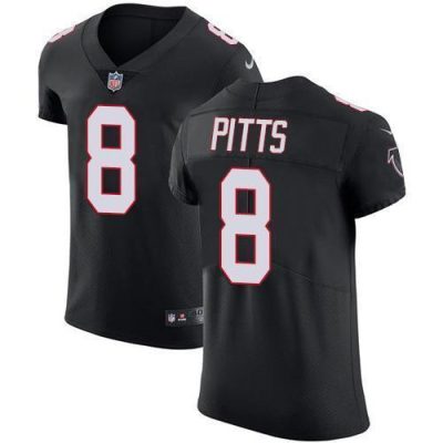 Nike Falcons #8 Kyle Pitts Black Alternate Stitched NFL Vapor Untouchable Elite Jersey