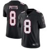 Nike Falcons #8 Kyle Pitts Black Alternate Stitched NFL Vapor Untouchable Limited Jersey