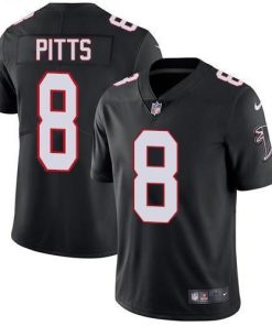 Nike Falcons #8 Kyle Pitts Black Alternate Stitched NFL Vapor Untouchable Limited Jersey