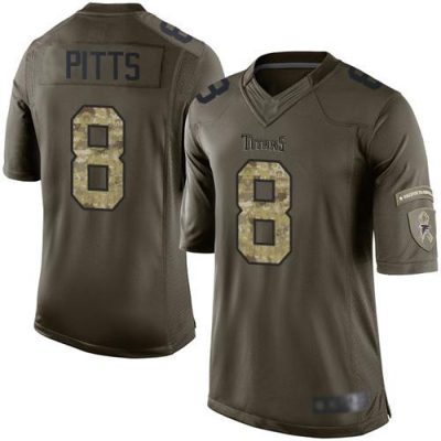 Nike Falcons #8 Kyle Pitts Green Stitched NFL Limited 2015 Salute To Service Jersey