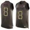 Nike Falcons #8 Kyle Pitts Green Stitched NFL Limited Salute To Service Tank Top Jersey