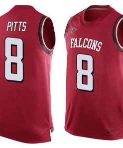 Nike Falcons #8 Kyle Pitts Red Team Color Stitched NFL Limited Tank Top Jersey