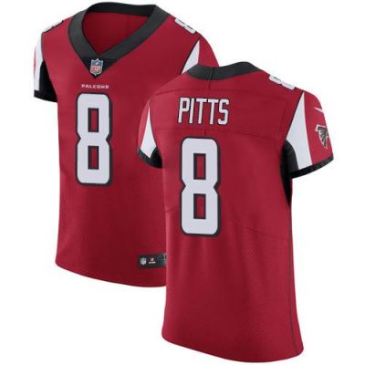 Nike Falcons #8 Kyle Pitts Red Team Color Stitched NFL Vapor Untouchable Elite Jersey