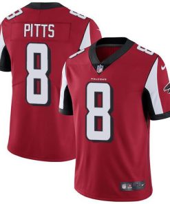 Nike Falcons #8 Kyle Pitts Red Team Color Stitched NFL Vapor Untouchable Limited Jersey