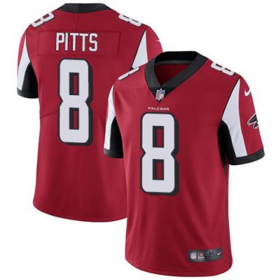Nike Falcons #8 Kyle Pitts Red Team Color Stitched NFL Vapor Untouchable Limited Jersey