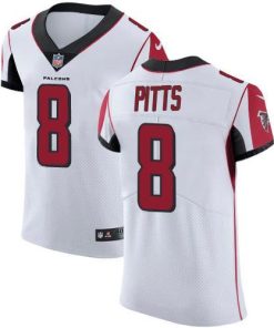 Nike Falcons #8 Kyle Pitts White Stitched NFL Vapor Untouchable Elite Jersey