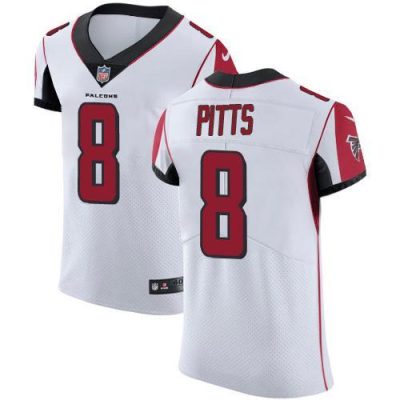 Nike Falcons #8 Kyle Pitts White Stitched NFL Vapor Untouchable Elite Jersey