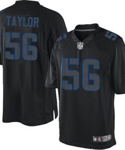 Nike Giants #56 Lawrence Taylor Black Men's Stitched NFL Impact Limited Jersey